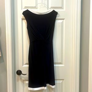 Ralph Lauren Navy dress with white trim Size 6